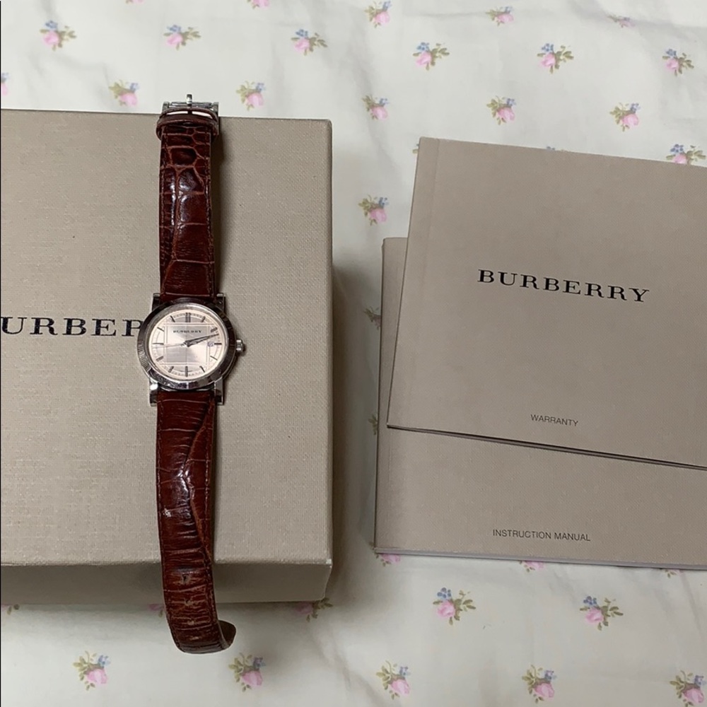 Burberry Croc Leather Watch